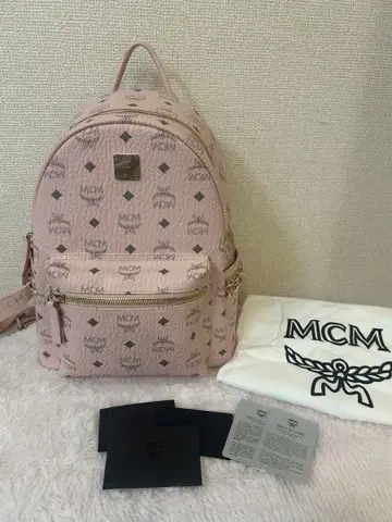 MCM 백팩 파우더 핑크 스몰