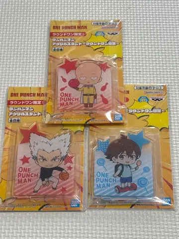 라운드원 한정판 원펀맨 아크릴 스탠드 3종