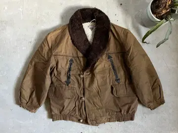 빈티지 브라운 쉘 퍼 점퍼 미국 USA