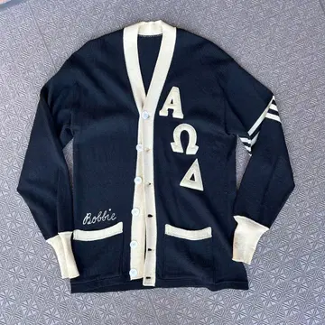 [ 빈티지 ] 프라타니티 블랙 울 가디건