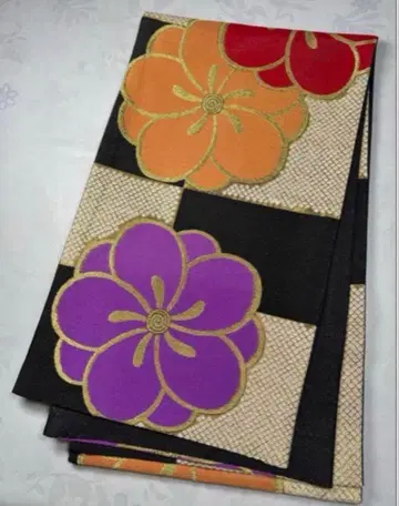 on-016 순수 실크 후쿠로 오비 후리소데 성인식 새상품급