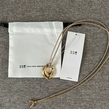 23구 메탈 링 탑 목걸이