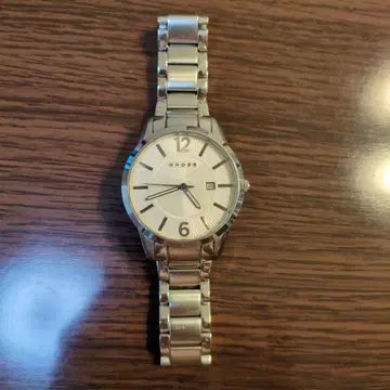 CROSS 아날로그 손목시계 실버