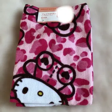 키티 인형옷 페이스 타월 2장 세트 핑크 아베일 산리오