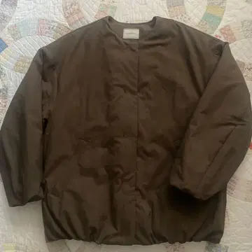 브라운 충전솜 아우터 브라운