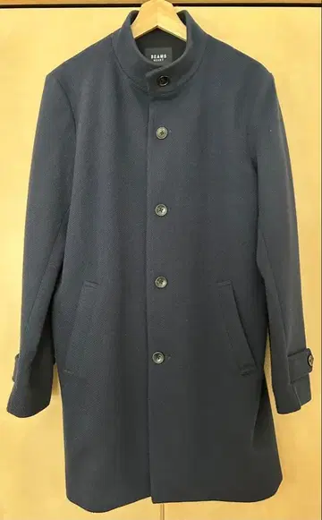 BEAMS HEART 스텐카라 코트 M 네이비