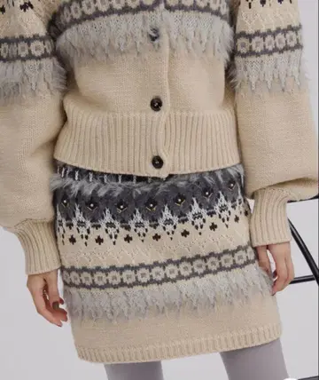 AMERI 신상 아메리빈티지 노르딕 스커트