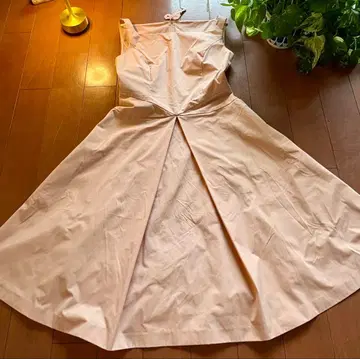 레어 페일 핑크 폭시 원피스