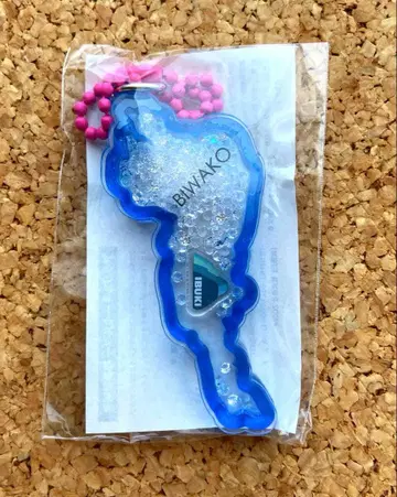 비와코 키링 이부키노사토 한정판 산 파란색