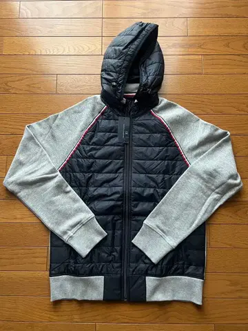 타미힐피거 후드 부착 자켓 L 네이비/그레이