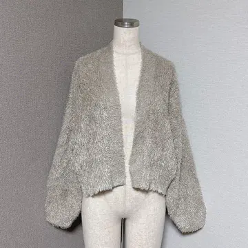 어스 뮤직&에코로 샤기 니트 가디건