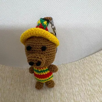 드럭 스토어즈 뜨개질 인형 캐릭터 스트랩 약 10cm