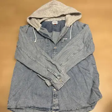 TOMMY JEANS 후드 부착 데님 자켓 L