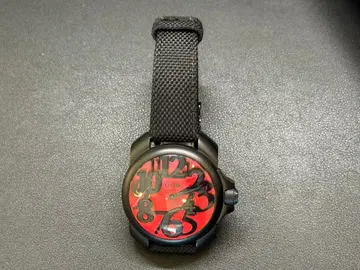 OSSO ITALY 자동 와인딩 손목시계 레드 한정판 모델 시스루 백