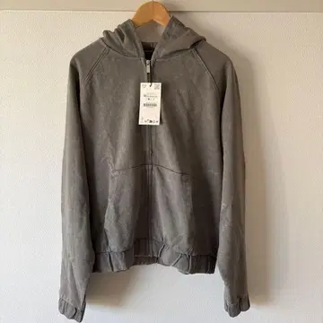 ZARA 자라 워시 가공 집업 후디 M
