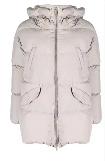 MOORER 그레이 후드 부착 다운