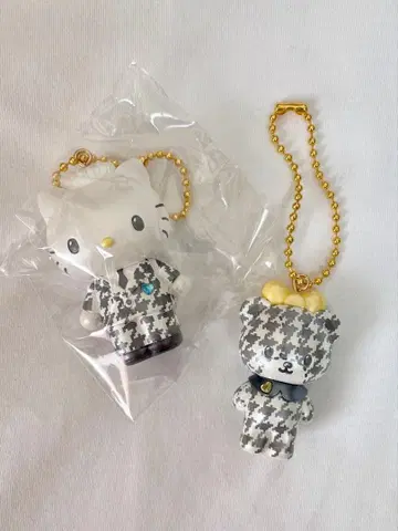 산리오 시크릿 마스코트 참 흑백 걸리시 시리즈 2종 세트