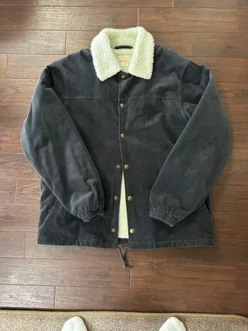 다크 그레이 플리스 라이닝 자켓