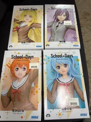 [ 새상품 미개봉 ] School Days 피규어 4종 세트 뱅드림