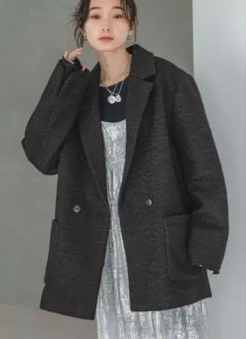 JEANASIS 컬리 부클레 W 자켓