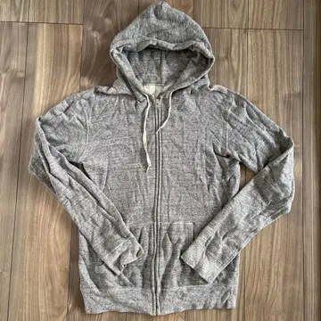 N 탄력 그레이 집업 후드티