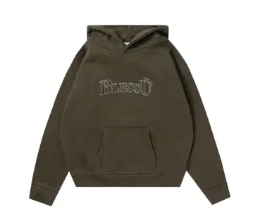 BlessU 올리브 그린 후드티