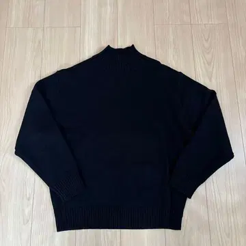 UNIQLO C 로우 게이지 하이넥 스웨터 블랙 M