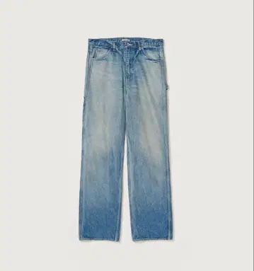 SELVEDGE FADED HEAVY DENIM PAINTER PANTS