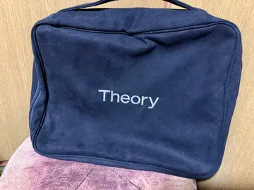 거의 새것 Theory 트래블 파우치 블랙 스웨이드