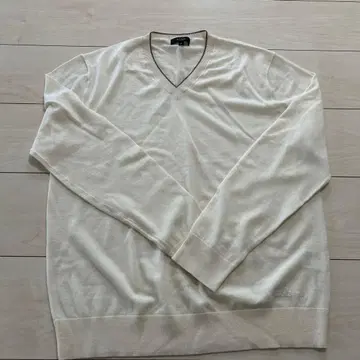 Paul Smith V넥 니트 L 사이즈 크림