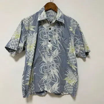 새상품급 Sun Surf 선서프 파인애플 패턴 반팔 셔츠