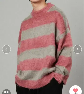 새상품 택 freaksstore 모헤어 보더 니트 릴랙스 핏 M