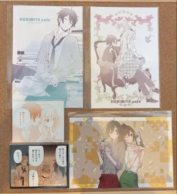 호리미야 콜라보 카페 혜택 세트 엽서 후드 팝