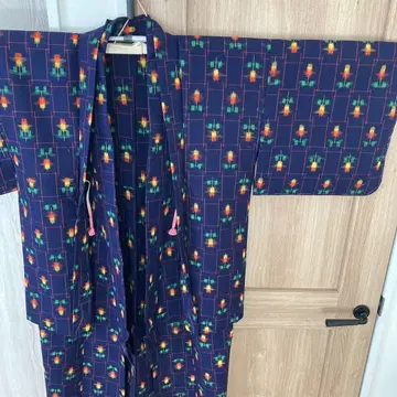 앤티크 기모노 & 겉옷 세트 미사용품 레트로 울 앙상블