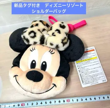 미니 레오파드 무늬 표범 무늬 레오파드 숄더백 디즈니 리조트