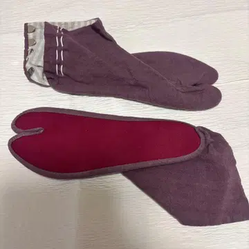 보라색 타비 얇은 소재 두브르메종