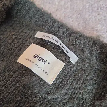 [ 미사용 ] gigot* 긴팔 스웨터 그린