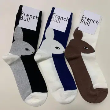 French Bull 토끼 디자인 삭스 3족 세트