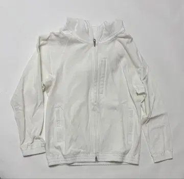 화이트 풀 집업 후드티 사이즈 40