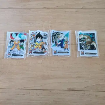 드래곤볼 아크릴 스탠드 4개 세트