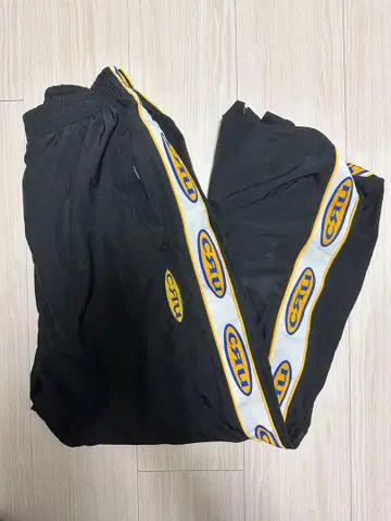 CRU 블랙 팬츠 사이드 로고