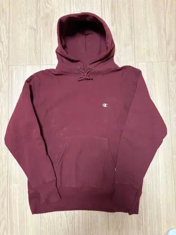 챔피온 리버스 위브 후드티 버건디 C3-Y133 109
