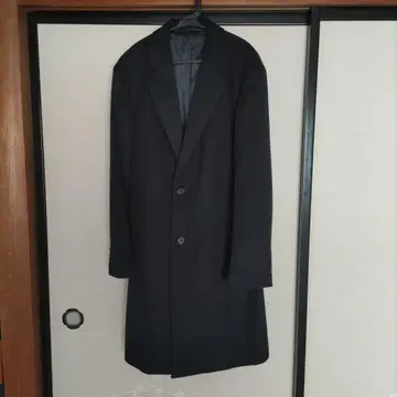 유니클로 네이비 체스터 코트