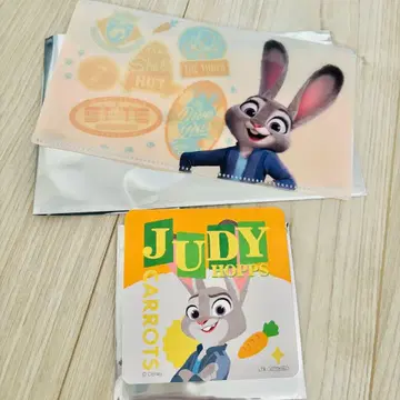 주토피아 2 콜라보 카페 주디 오마이카페 멀티 케이스 코스터