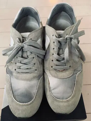 VOILE BLANCHE 스니커즈 40 유즈드 가공 스웨이드/그레이