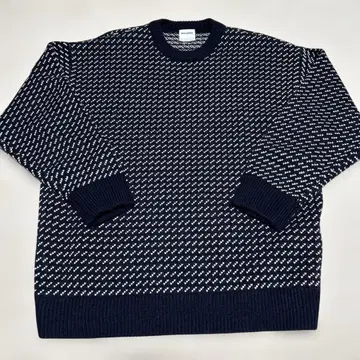 니트 MACOBER 바즈아이 니트 네이비