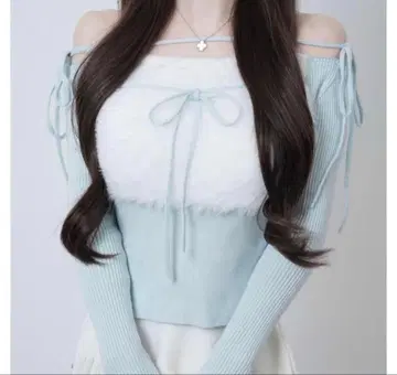 lumignon 리본 버스트 플러피 탑스