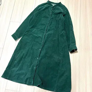 스튜디오 클립 코듀로이 다크 그린 아우터 L