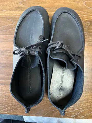 오일 가죽 블랙 신발 KOJIMASHOEMAKERS