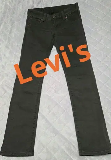 Levi's 블랙 스트레이트 데님